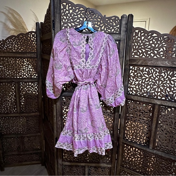 Cleobella MAGDALENA MINI DRESS | VINTAGE ROSE - Picture 6 of 6